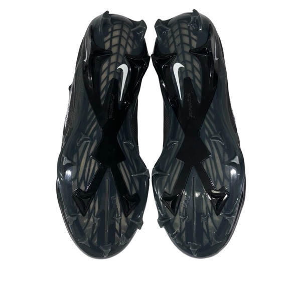 Nike Alpha Manace Elite 3 Black White Iron Gray FOOTBALL Sz 9.5 - Picture 6 of 7